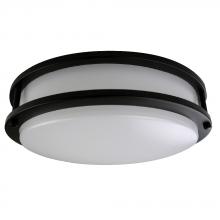  66856 - 14IN LED Double-ring Ceiling Luminaire Serie 2 25W 120V 30K Dim Black Frosted Round STANDARD